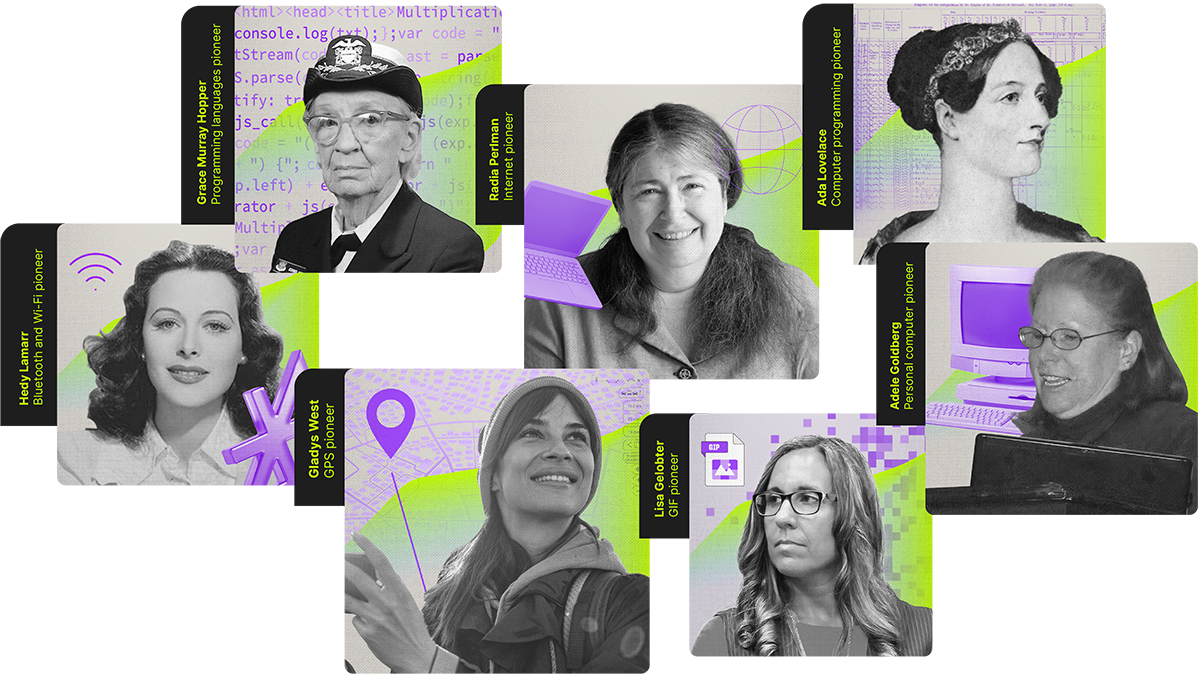 International Women's Day - group of female pioneers