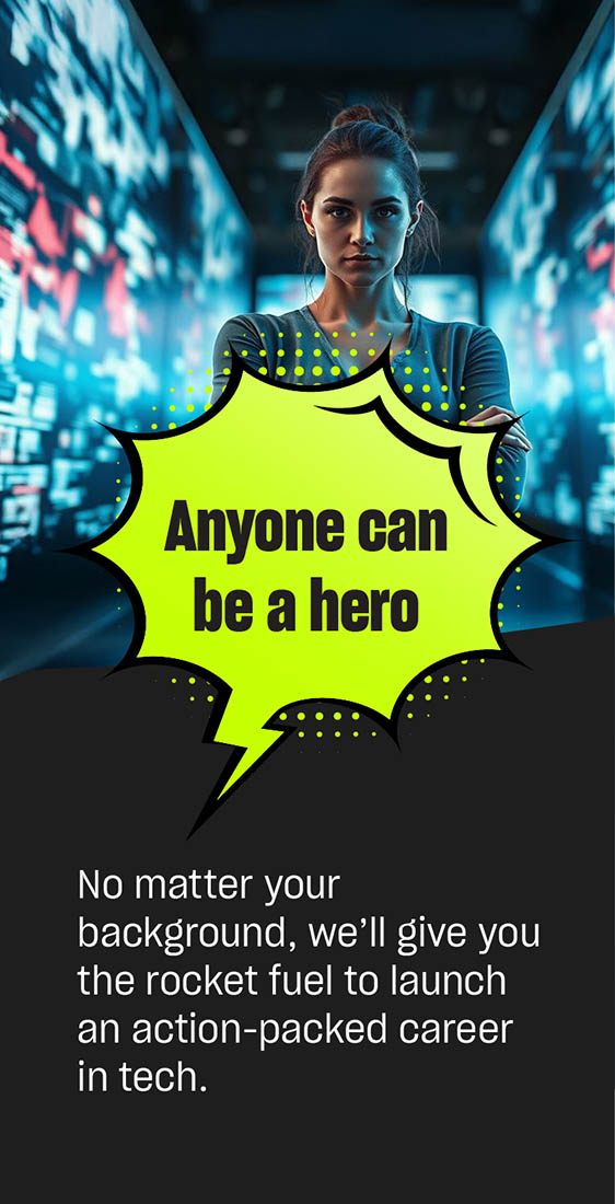 Anyone can be a hero infographic